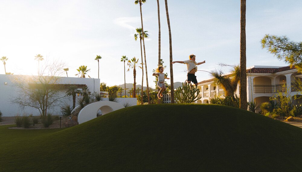 Kids frolicking at Kimpton Miralina Resort