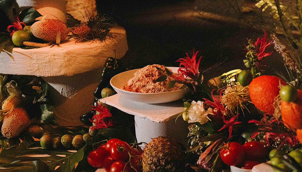 Food spread at Kimpton Miralina